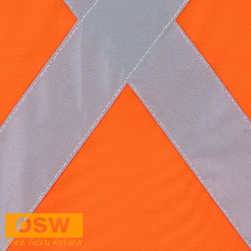 NSW/QLD Rail (D+N) Front Zip Closure X-Back Safety Vest Durability 6DVQV - Picture 5 of 6