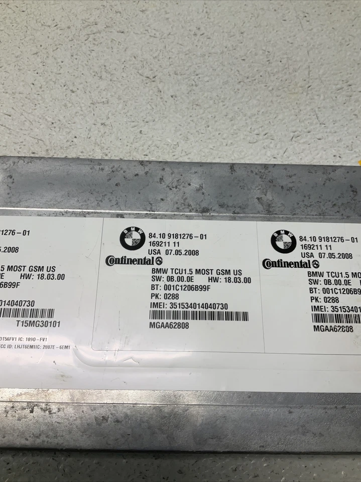 BMW 535I 2008 módulo de control informático telemático OEM 84109181276 Foto 4 de 4