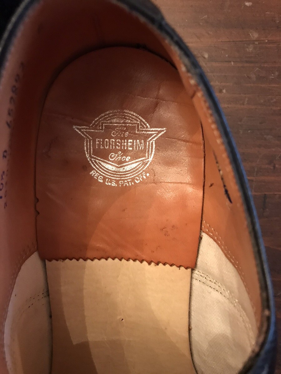 FLORSHEIM／Penfield／20308／size６ VTG Florsheim Penfield 20308 Black Oxford Sz 10 Brogue Cap