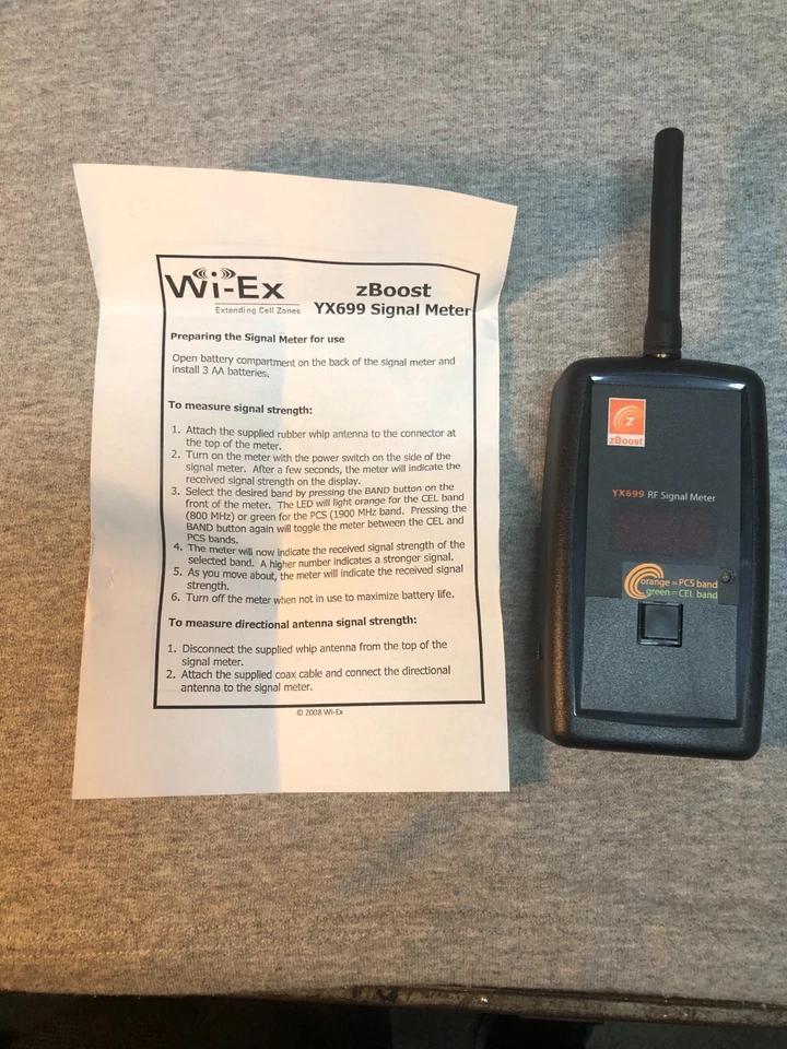 Wi-EX ZBoost YX699-PCS-CEL RF Signal Meter RF Signal Meter For Custom Installers - Image 2 of 4