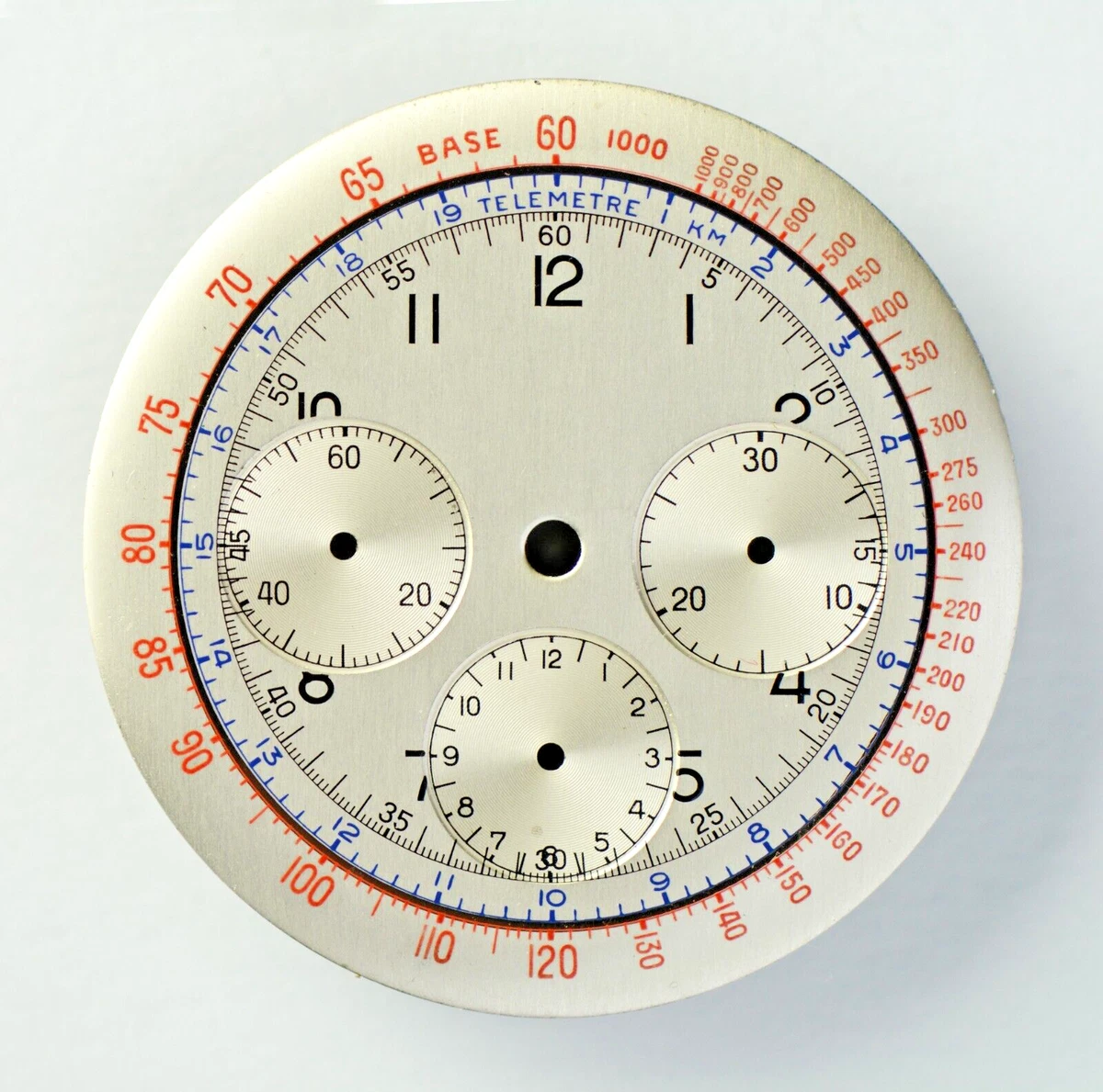 NOS ZJ Dial Co. Valjoux 72 Chronograph Dial Rolex Heuer Eberhard etc