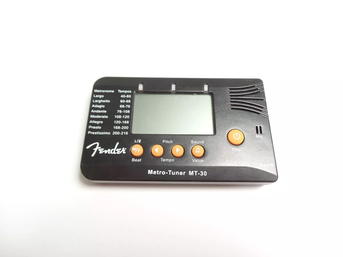 Fender Metro Tuner MT 30 Chromatic Tuner Metronome Tone Generator