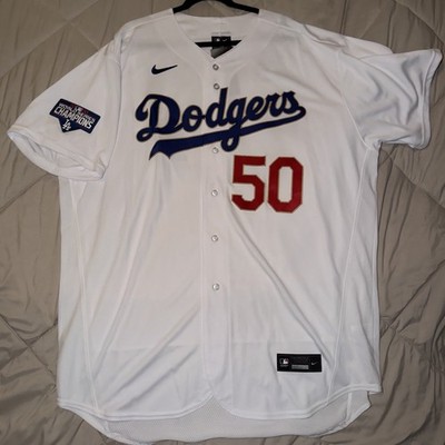 Authentic Nike Dodgers Mookie Betts Ring Ceremony Jersey Size 56