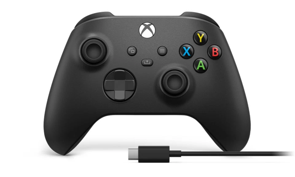 Controller Wireless per Microsoft XBOX SERIE X/S + Cavo 2,75 mt PC Carbon Black - Immagine 2 di 4
