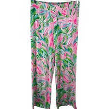 Lilly Pulitzer Lorena Breezy Floral Palazzo Wide Leg Pants Medium