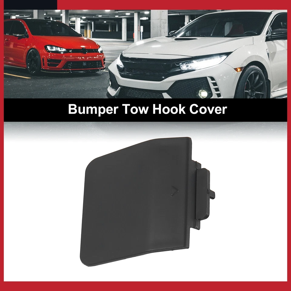 Pack de 1 cubierta de gancho de remolque para parachoques trasero negro 51127896617 para BMW 525i 2004-2007 Foto 2 de 4