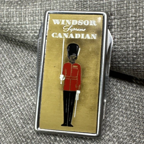 Ancienne pince à billets Barlow poche Windsor Supreme publicité canadienne