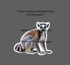 Ring Tailed Lemur Sticker Waterproof Decal Animal Monkey Outdoor Nature Gift NEW