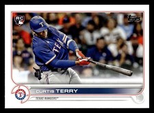 Curtis Terry  2022 Topps ROOKIE RC #97 Texas Rangers Baseball *229
