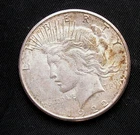 1922-S Peace  silver dollar  circulated