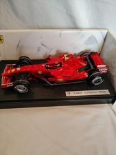 Hot Wheels Ferrari F2007 Kimi Raikkonen Red 1:18 Formula 1 Model