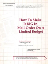 Russ Von Hoelscher How To Make It BIG In Mail-Order On A Limited Budget RARE OOP