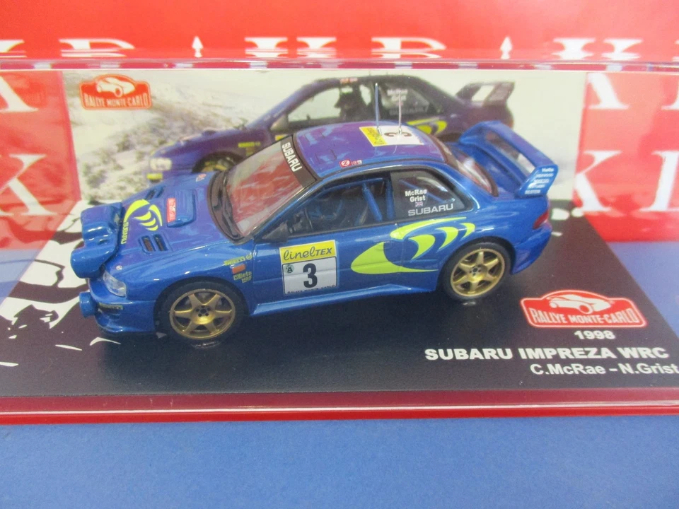 Die cast 1/43 Modellino Auto Subaru Impreza WRC Rally Monte Carlo 1998 C. McRae - Immagine 4 di 4