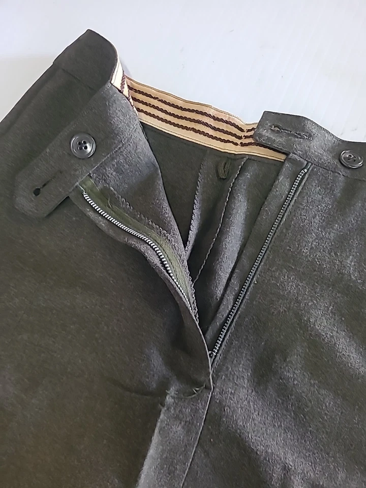 Falda Retro Segunda Guerra Mundial Para Mujer Ejército 14 Cintura Larga Forrada Lana Dobladillo Asimétrico Foto 2 de 4