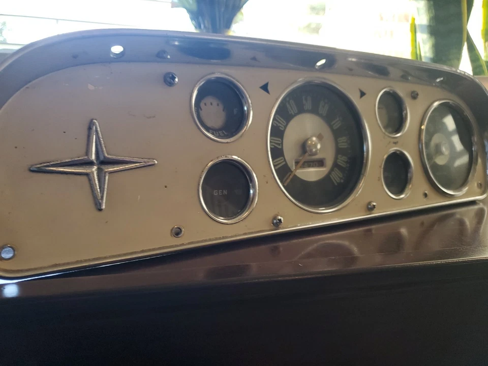 1957 58 59 60 Ford F-100 Deluxe Gauge Set con raro tacómetro y arnés de cableado Foto 4 de 4