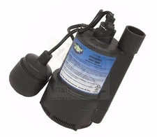 WATER SUMP PUMP 1/3 HP THERMOPLASTIC SUBMERSIBLE FLOOD DRAIN BASEMENT POOL TV