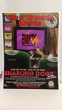 SNARLING DOGS  GUITAR STRINGS  1997 CHARLIE STRINGER  - 11X8.5 - PRINT AD.  x3