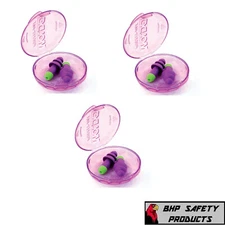 MOLDEX ROCKETS 6400 UN-CORDED REUSABLE EAR PLUGS WITH CARRY CASE (3 PAIR)