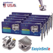 12 Sets Dental Orthodontic Brackets Self Ligating Mini MBT 022 Hooks 345 Easyins