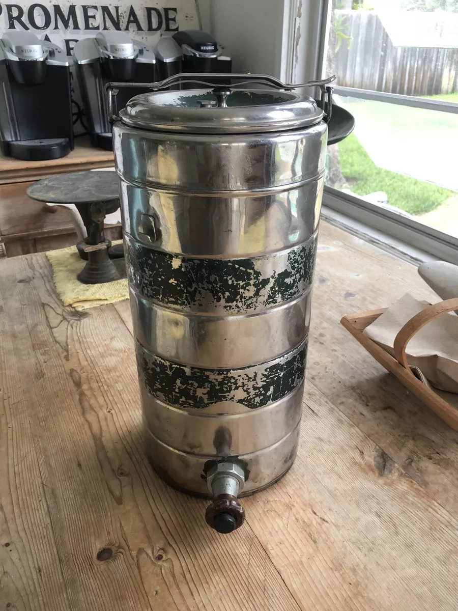 Vintage Stanley Drink Cooler Dispenser Thermos Hot Cold Metal 2 Gallon