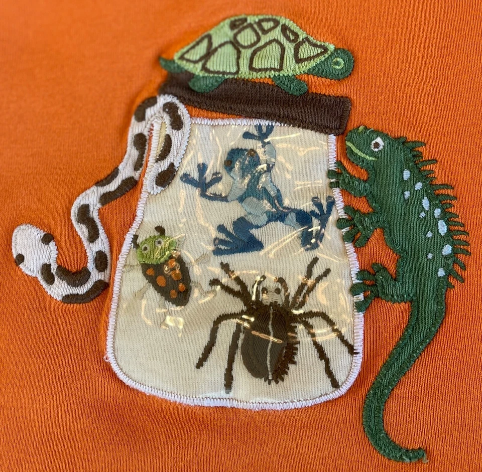 2008 GYMBOREE Bug Jar Tortuga Rana Serpiente Araña Gimmies Pijama Dormir Top 2T 2 años Foto 2 de 4