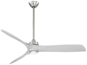 Minka Aire Aviation Led 60 Ceiling Fan Brushed Nickel W Silver