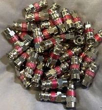 50 Pcs PCT TRS59L Coaxial Fittings Surveillance Cable Compression Connector