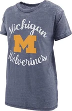 Women's University of Michigan Wolverines Vintage Tee Short Sleeve Boyfriend Tee