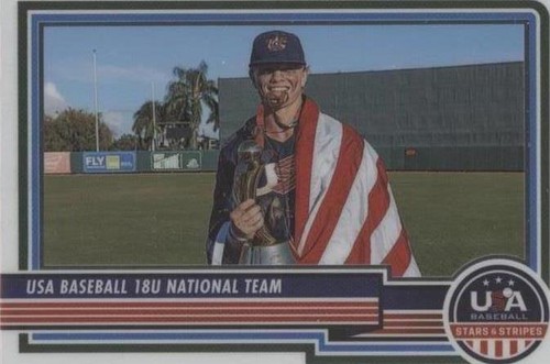 MAX CLARK 2022 PANINI USA STARS & STRIPES JERSEY RELIC SIGNED CARD 