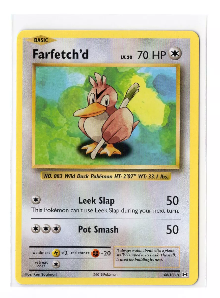 Pokemon : XY EVOLUTIONS FARFETCH'D 68/108 RARE