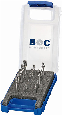 Bohrcraft KF15 HM-Kleinfrässtifte B/C/D E/F/G/H/M  15-tlg.