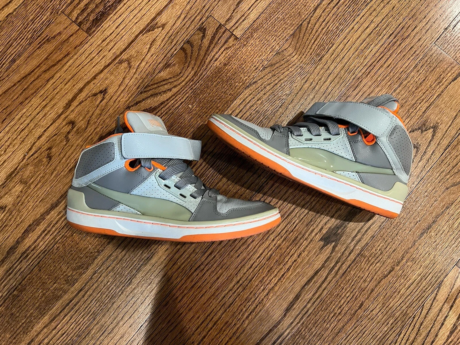 Top alti uomo Puma grigio arancione 8 5