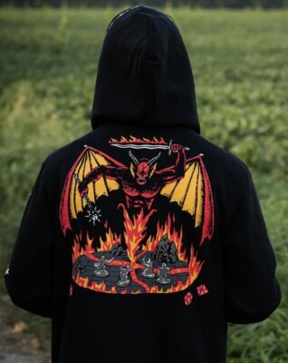Cakeworthy Stranger Things Hellfire Club Hoodie Jacket Adult XL