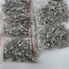 Lot/5 Bags Of 144 Size #2 Nickel Plated Safety Pins Model #39-902-000