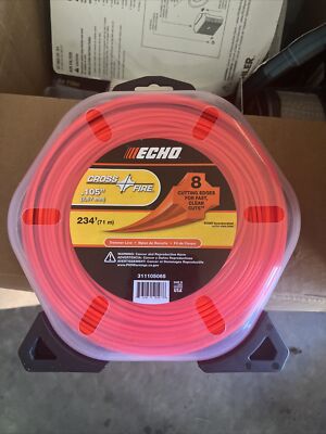 311105065 ECHO Trimmer Head String Line .105'' Cross Fire 1lb 234' Professional