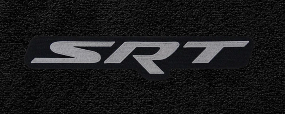 Jeep Grand Cherokee SRT 2005-2008 - Juego de 4 alfombrillas negras con logotipo Foto 4 de 4