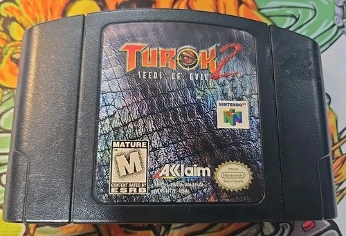 Turok 2: Seeds of Evil Nintendo 64, 1998, Authentic, Tested Working