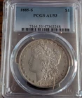 1885-S Morgan Dollar $1  PCGS AU53