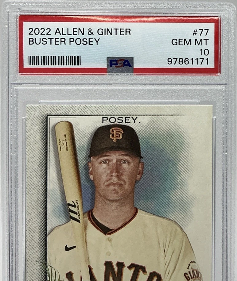 Buster Posey PSA 10 - 2022 Topps Allen & Ginter Portrait - Giants, Seminoles - Image 2 of 4