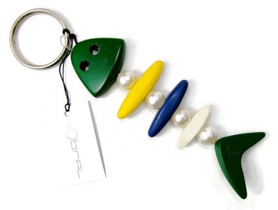 Sobral Brazil Rare Retired Fish Artist Mad Key Chain Ring
