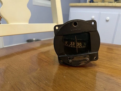 US Military Vintage WW2 Airpath Magnetic Compass B-16
