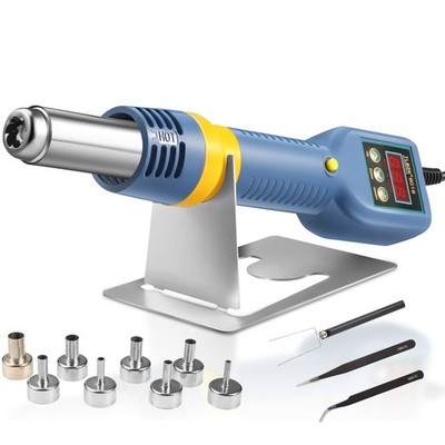 8018 110V Portable SMD Solder Station Heat Gun Digital Temperature Display