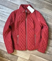 M&S Per Una Women’s Quilted Stormwear Red Jacket/Coat Size 10 • RRP: £69 • BNWT