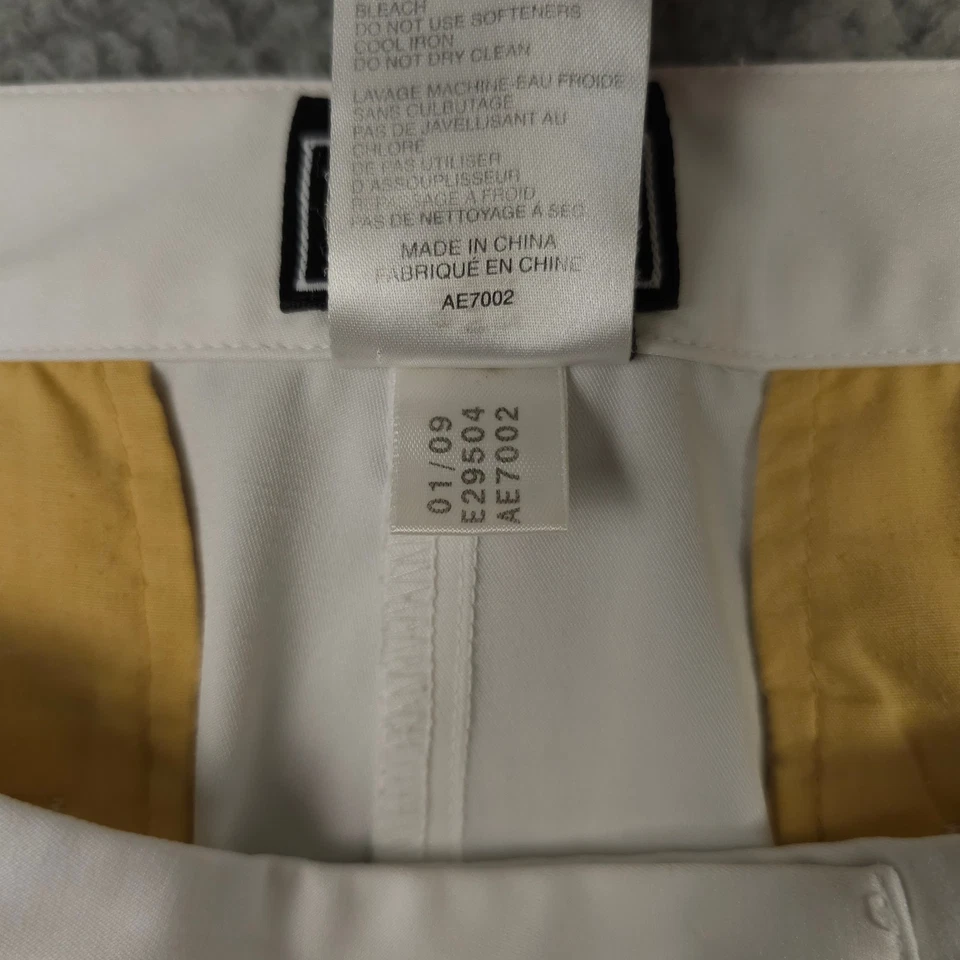 Adidas Golf Shorts Women 12 White Bermuda High Rise Casual Active Flat Front 14" - Image 4 of 4