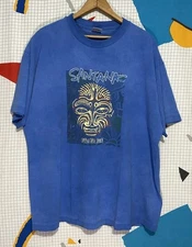 Vintage 90s Santana Tour Tshirt XL Supernatural Summer Band Psychedelic Music