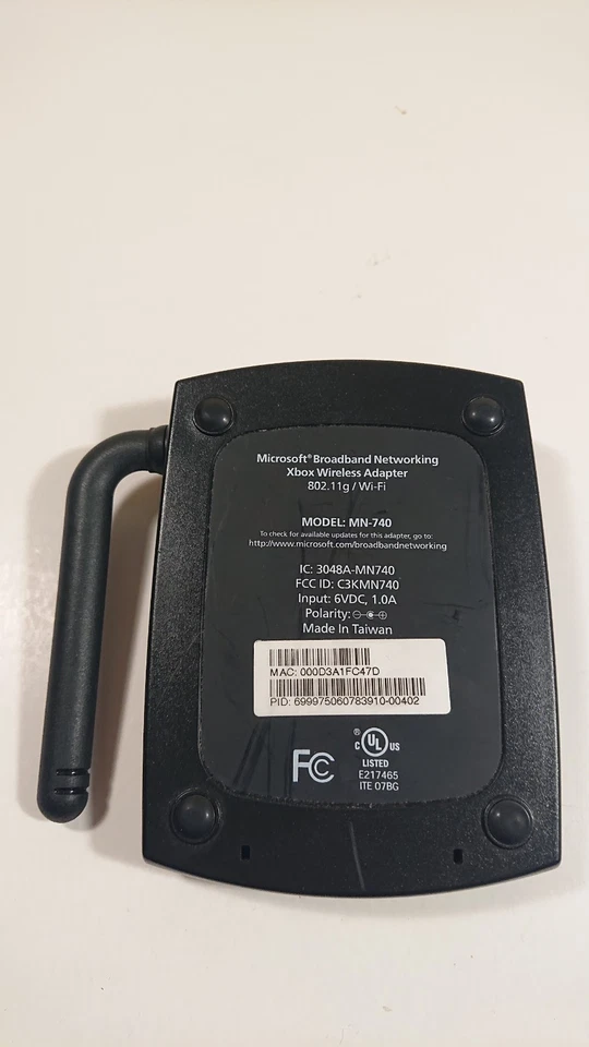 Original OG Microsoft Xbox MN-740 Broadband Networking Wireless Adapter Only - Image 2 of 2