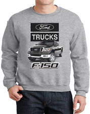 Ford F-150 Sweatshirt Crewneck Ford Trucks F150 Accessories Light Gray