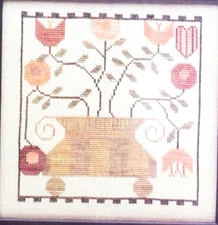 Ewe & Eye Cross Stitch AUTUMN BLOOMS Sampler Chart 2006 New Twist to Threads