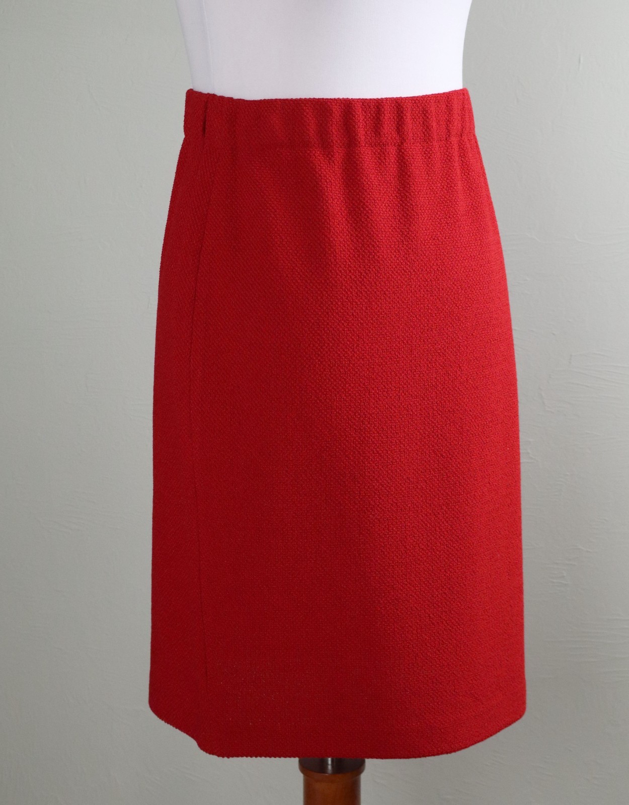 ST. JOHN Collection $395 Solid Red Textured Wool … - image 1