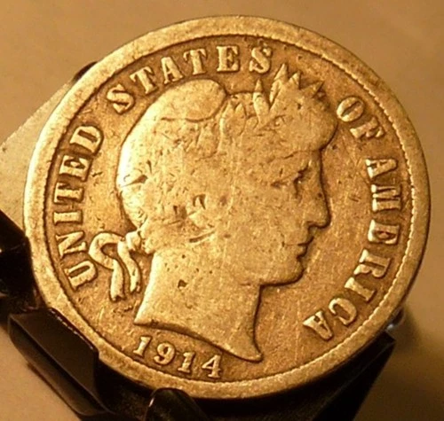 1914-D 10C Barber Dime